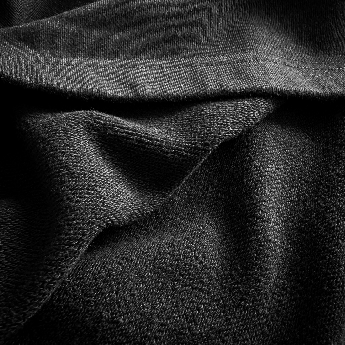 Black Chain Stitch Tee