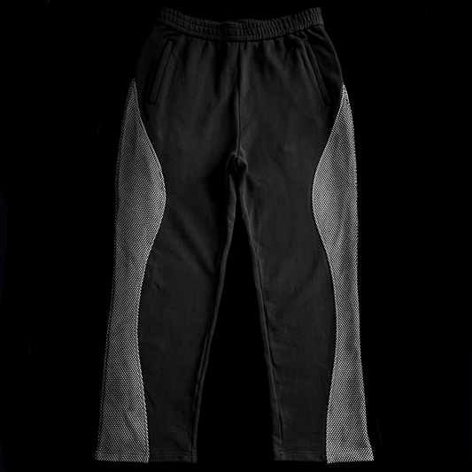 Black Mesh Sweats
